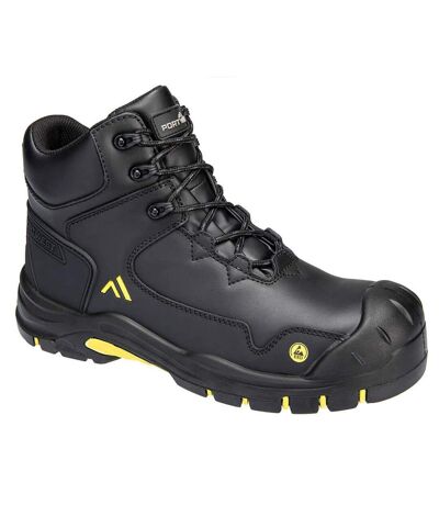 Bottes mi-hautes adulte noir / jaune Portwest