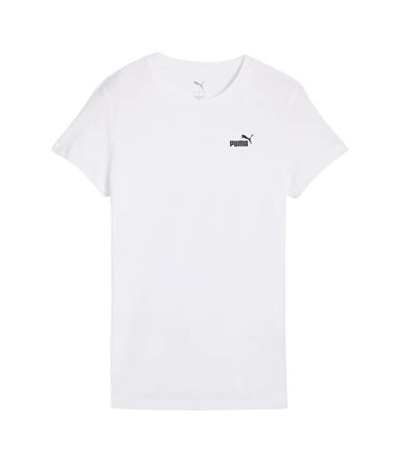 T-shirt Motif/style Petit Logo Ess No.1 Femme Blanc Puma