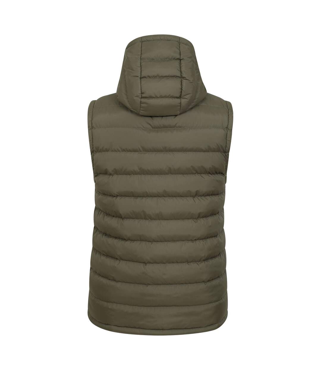 Mens seasons hooded padded gilet dark khaki Mountain Warehouse