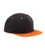 Casquette ajustable adulte noir / orange Beechfield