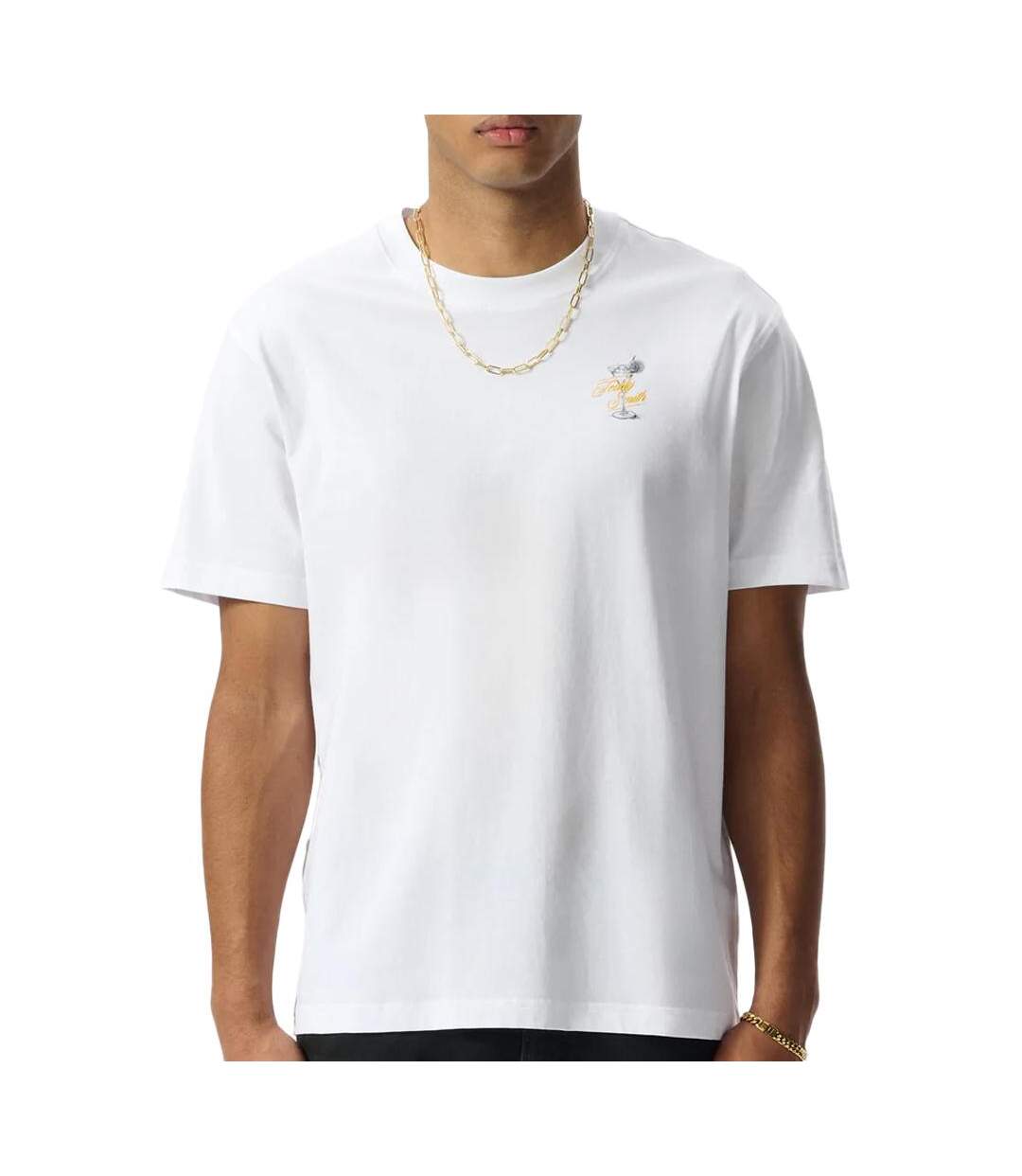 T-shirt blanc homme teddy smith bistro - l-1