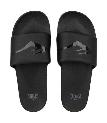 Mens Godan Padded Strap Sliders Black Everlast