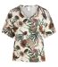 Womens/ladies Floral T-shirt Snow White CCDK Copenhagen-2