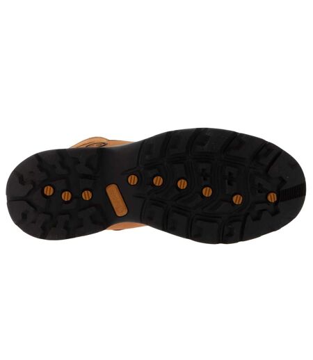 Mens leather mid cut waterproof hiking boots wheat Timberland