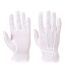 Unisex adult micro-dot grip gloves m white Portwest-1