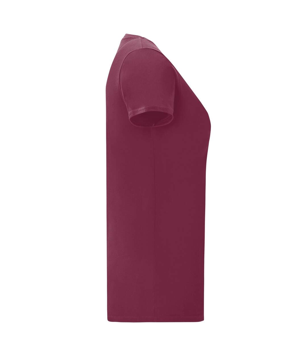 T-shirt Iconic Femme Bordeaux Fruit Of The Loom-3