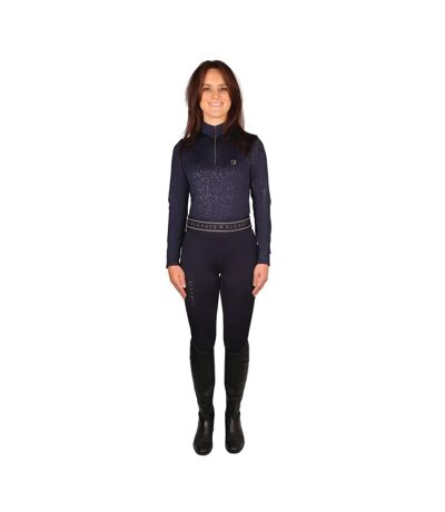 Womens/ladies elevate allure base layer top navy/gunmetal grey Hy