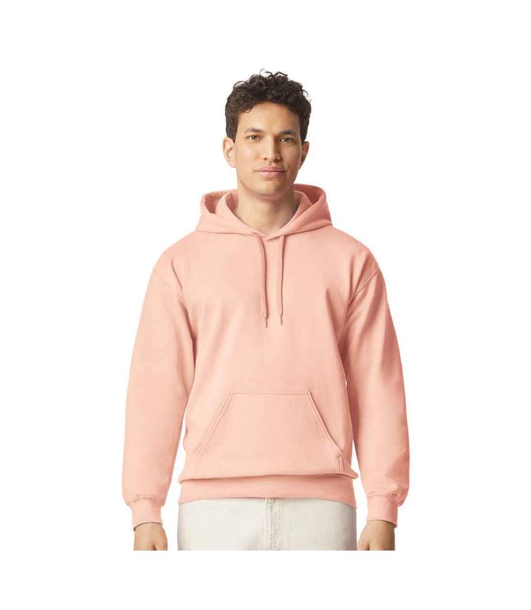 Mens Softstyle Midweight Hoodie Dusty Rose Gildan-1