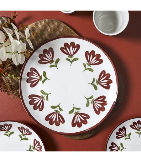 Lot de 6 Assiettes Plates Edith 26cm Multicolore