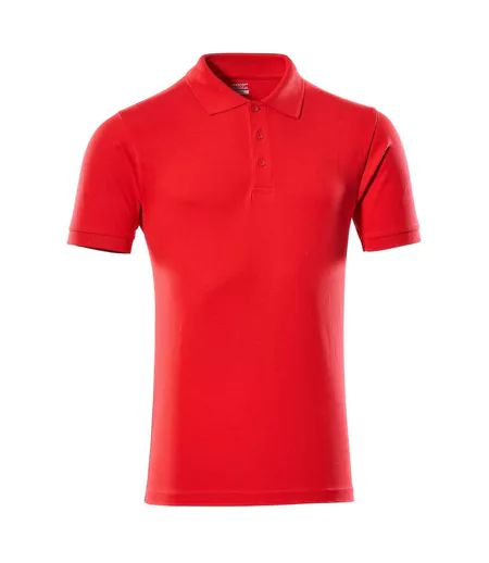 Mens Crossover Bandol Polo Shirt Traffic Red Mascot