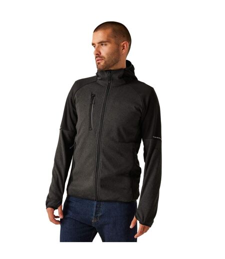 Mens Fleece Jacket Grey Marl Black Regatta Professional