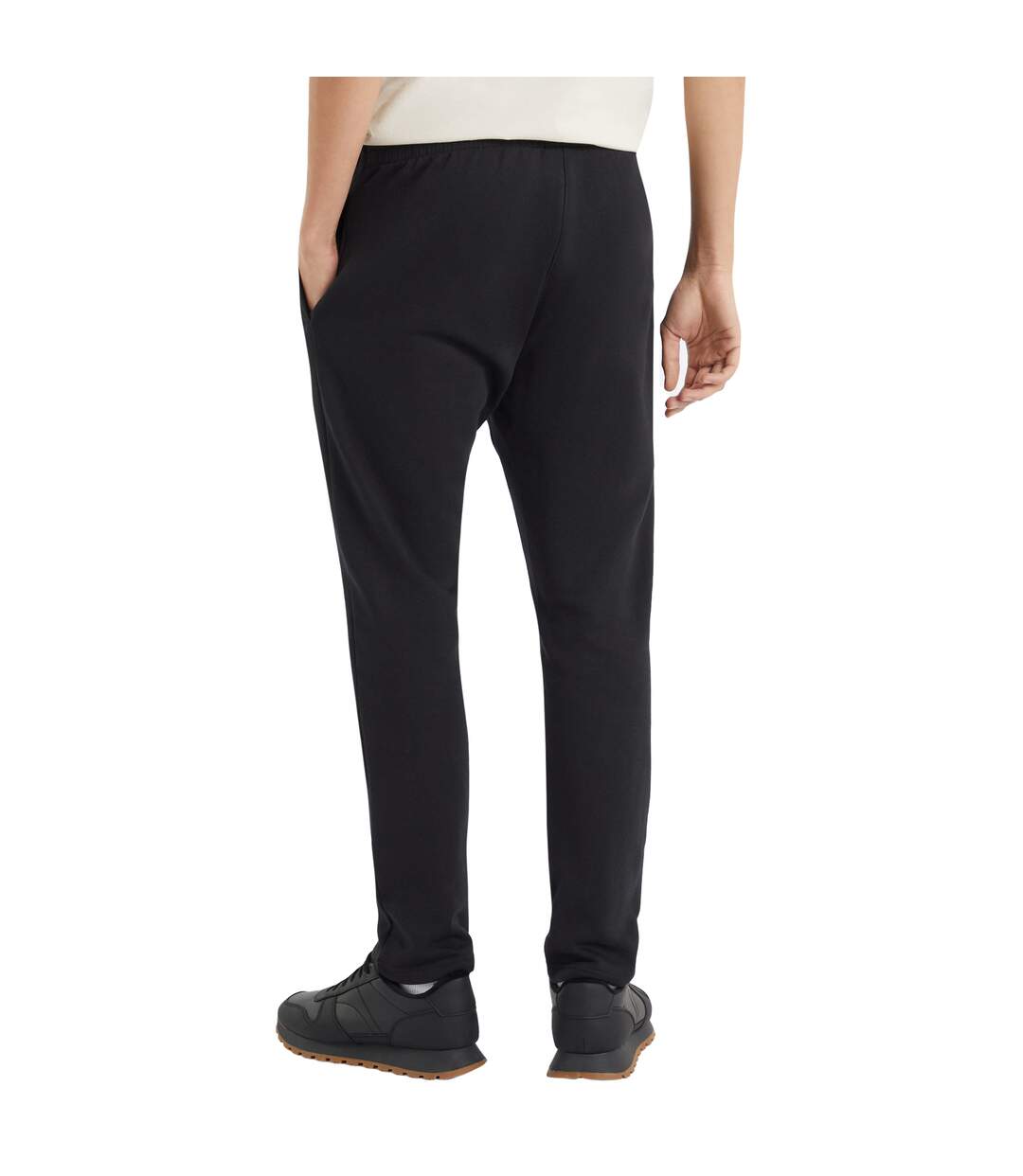Mens Fleece Jogging Bottoms Black Umbro-2
