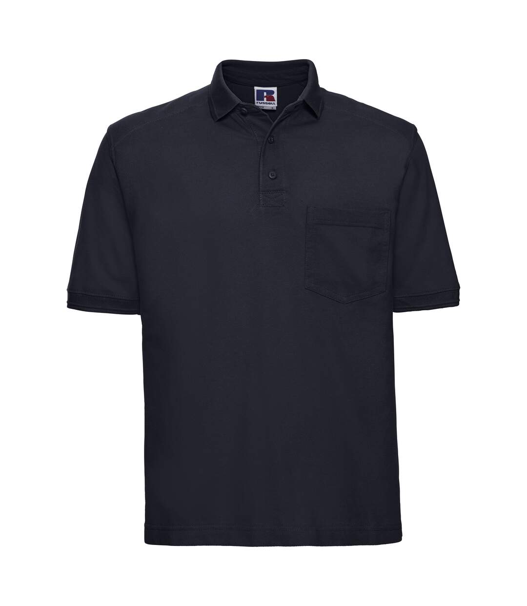 Polo À Manches Courtes Homme Bleu Marine Russel Workwear-1