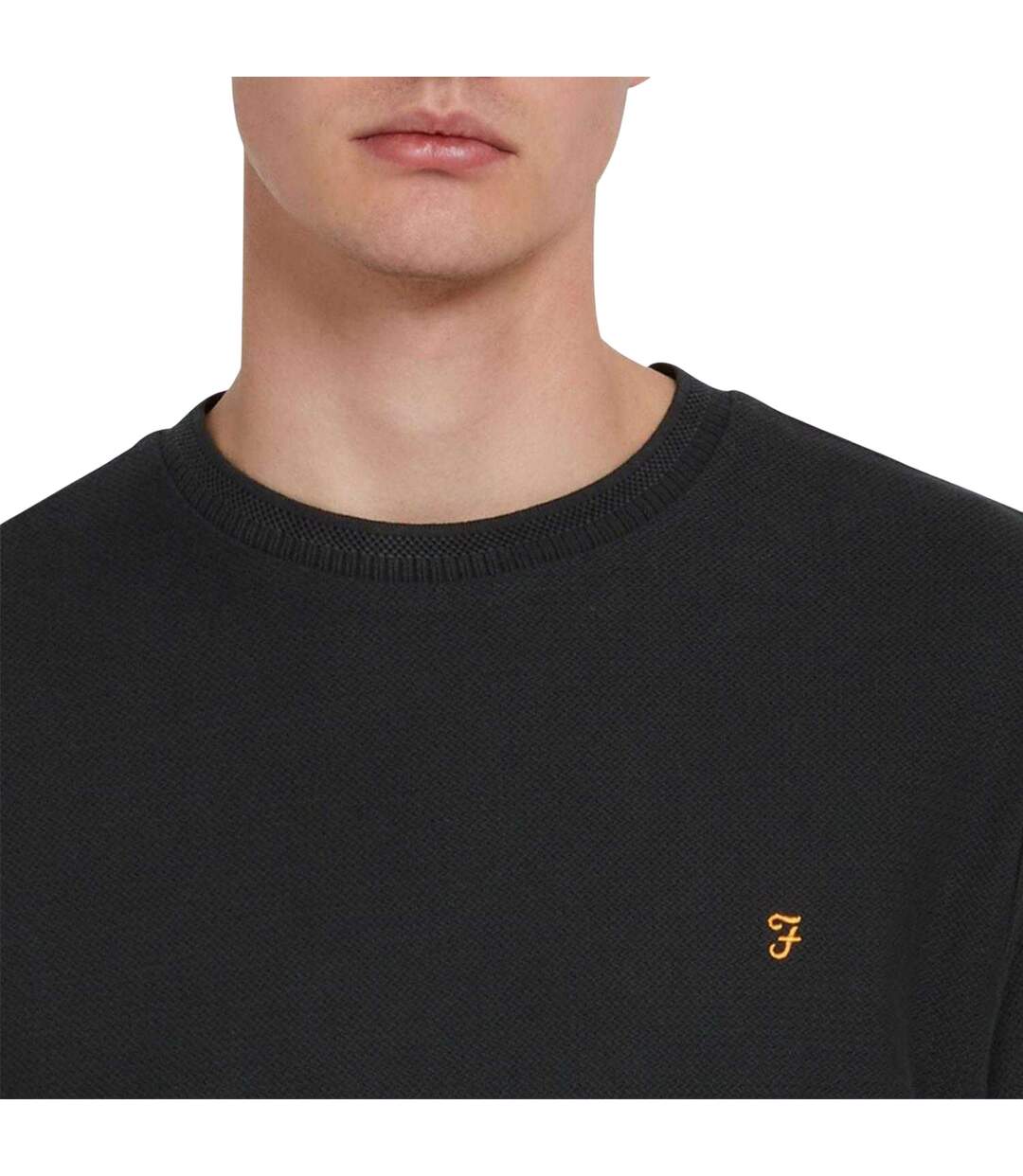 T-shirt Fairweather Homme Noir Farah-4