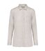 Womens/ladies Linen Long-sleeved Shirt Linen Spasso-1