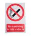 Pancarte no smoking 15 x 10cm blanc / rouge / noir House Nameplate Co