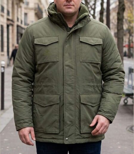 CHALLENGER PAR2001A — Parka doublée kaki : protection thermique et déperlante