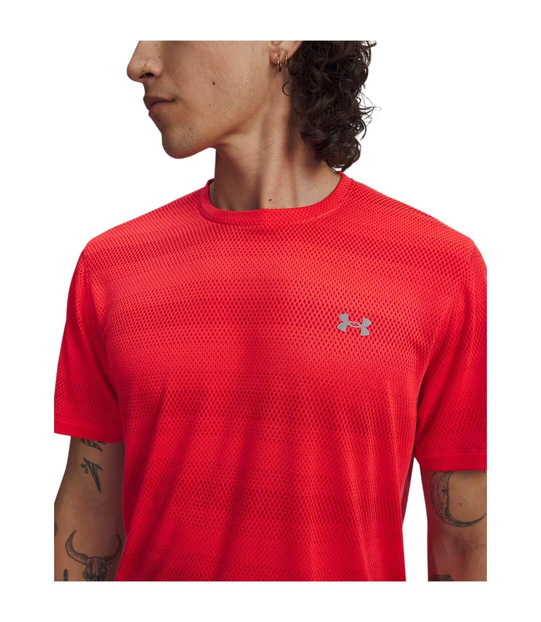 T-shirt Sport Velociti Homme Rouge Under Armour-3