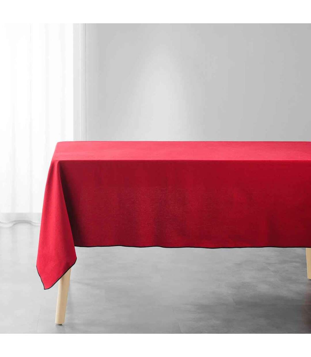 Nappe en Coton Mistraline 140x240cm Bordeaux-1