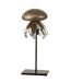 Statuette Déco Méduse sur Pied 24cm Marron-1