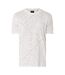 Mens All-over Print Logo T-shirt Ivory Multicoloured Armani Exchange-2