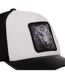 Casquette trucker semi curved avec filet bi-matière  animal White Tig Hatfield-4