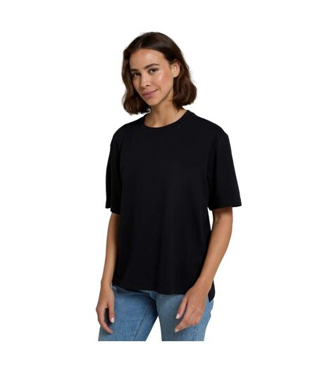 Womens/ladies idol relaxed fit t-shirt jet black Animal