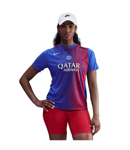 Chemise Motif/style Paris Saint-germain 2025/2026 Femme Bleu Rouge Nike
