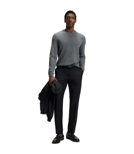 Mens Leno-p Jumper Medium Grey Hugo Boss