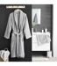 Peignoir Col Châle en Coton Tendresse Gris Perle-5
