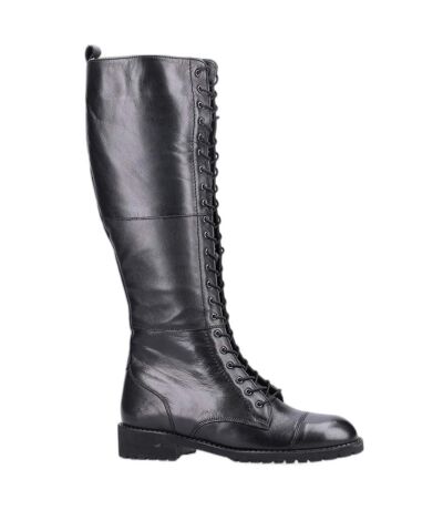 Riva Womens/Ladies Poppy Leather Knee-High Boots (Black) - UTFS10147