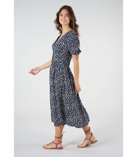 Robe midi à imprimés fleuris GLORIA