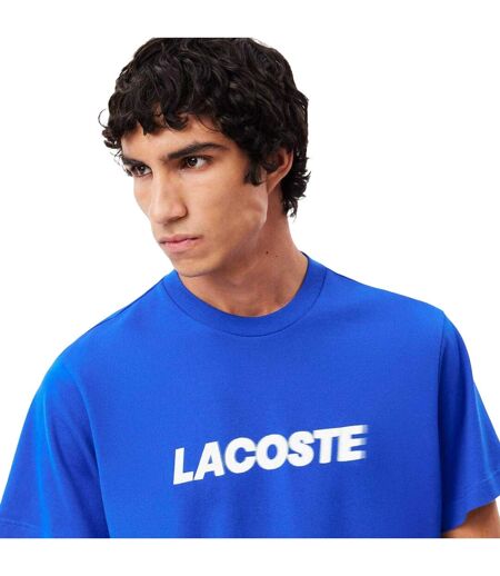 T-shirt Homme Bleu Blanc Lacoste