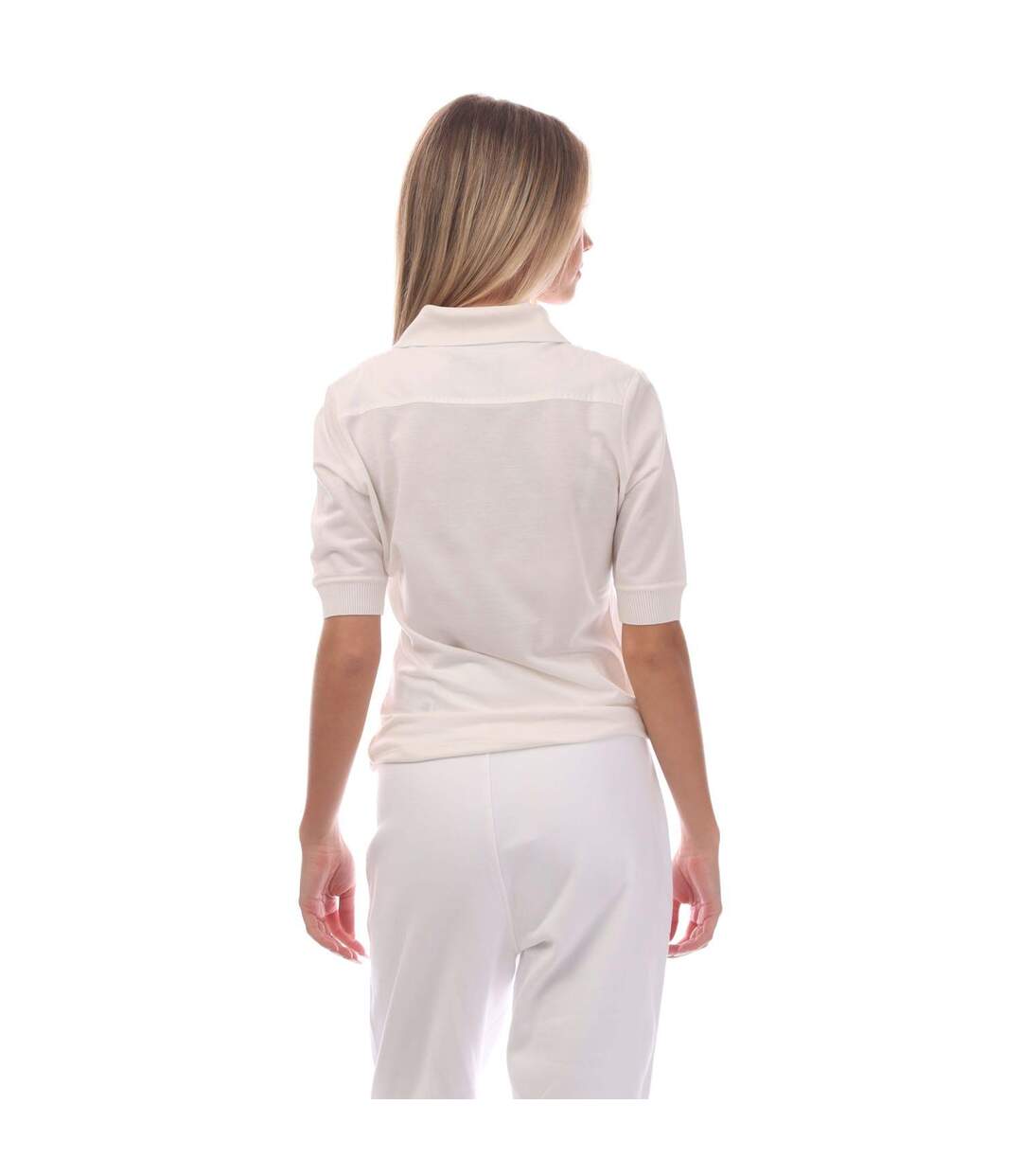 Womens/ladies Esoles1 Half-sleeved Top White Hugo Boss-3