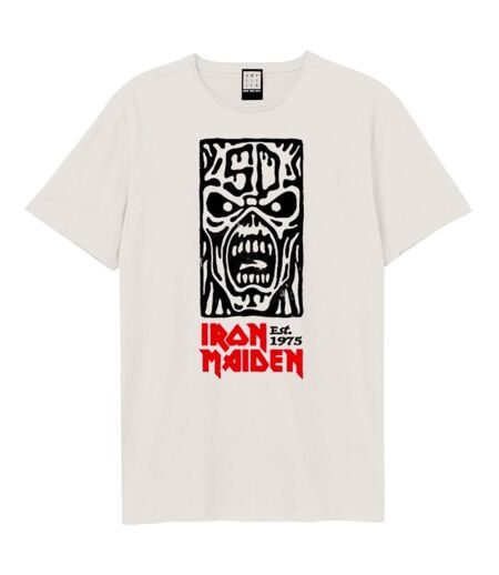 T-shirt 50th Totem Pole Adulte Vieux Blanc Noir Rouge Amplified