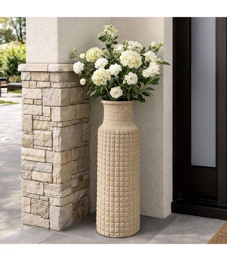 Vase Design Effet Sable Sand 110cm Beige