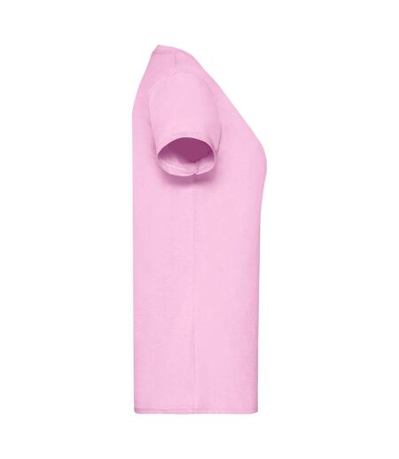 Fruit Of The Loom Ladies/Womens Lady-Fit Valueweight Short Sleeve T-Shirt (Pack Of 5) (Light Pink) - UTBC4810