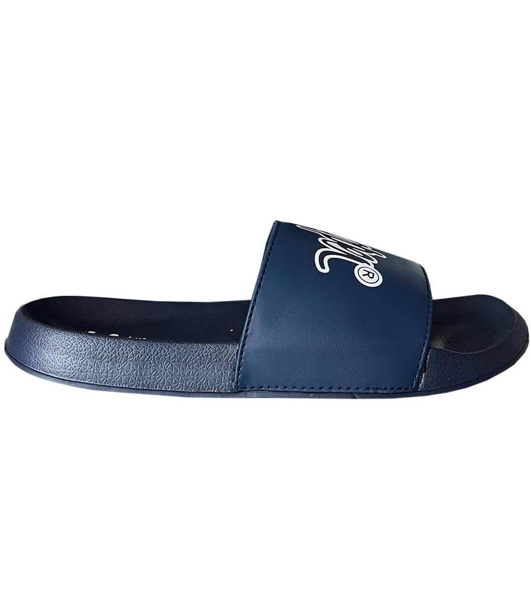 Claquettes Motif/style Logo Homme Bleu Marine Lee Cooper-3