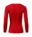 Womens/ladies Fitted Long-sleeved T-shirt Red Malfini-2