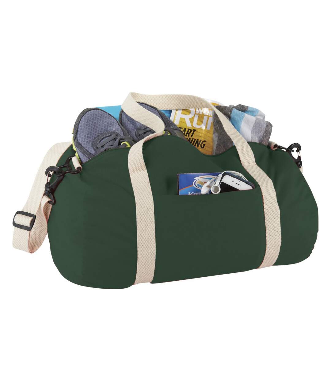 Sac de voyage the cotton barrel mixte 45 x 25 x 25 cm vert Bullet-3