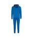 Mens Two Tone Cotton Blend Workout Tracksuit Royal Blue Navy Lonsdale-2