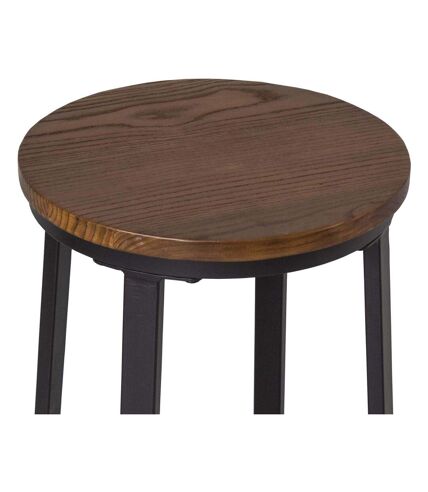 Tabouret de bar assise bois d'orme  75 cm