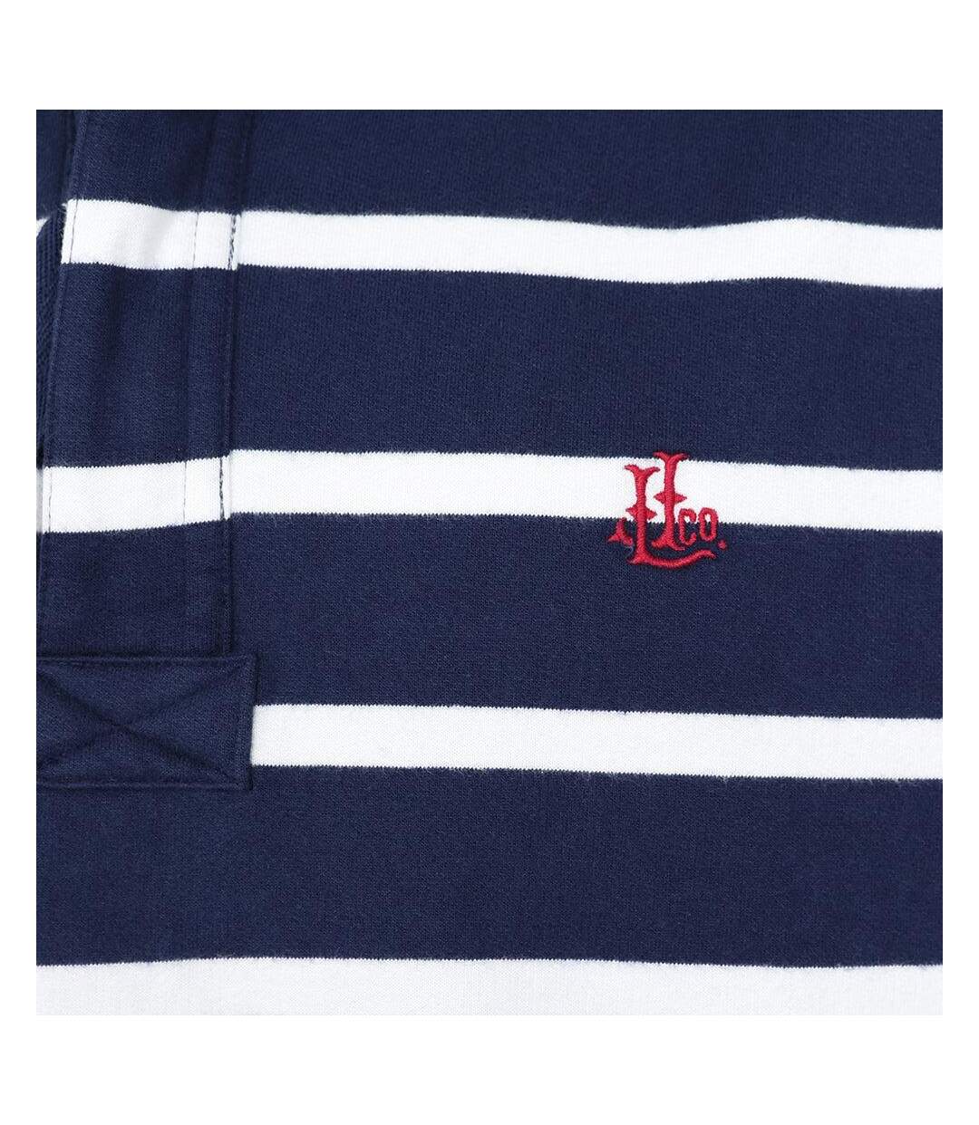 Sweat Motif/style Rayé Homme Bleu Mer Lazy Jacks-4