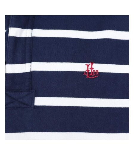 Sweat Motif/style Rayé Homme Bleu Mer Lazy Jacks