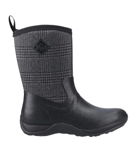 Womens/ladies Arctic Weekend Pull-on Wellington Boots Black Muck Boots
