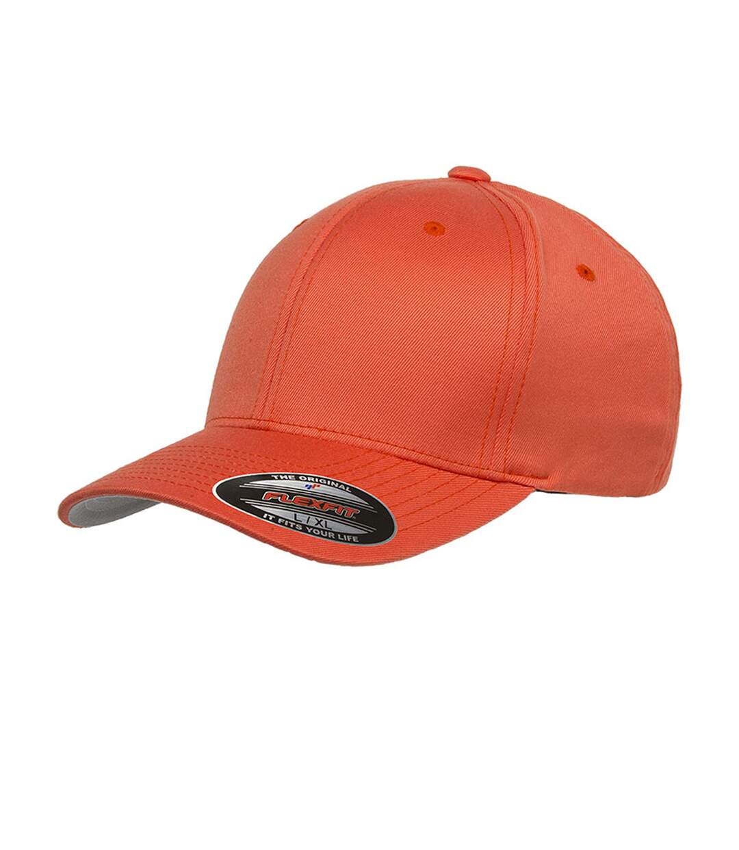 Casquette peignée wooly unisexe orange sanguine Flexfit