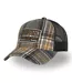 Casquette baseball avec filet adulte en flannelle à carreaux Car Vondutch-1
