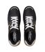 Mens Draydon Logo Suede Low Cut Trainers Black Yellow Kappa-3