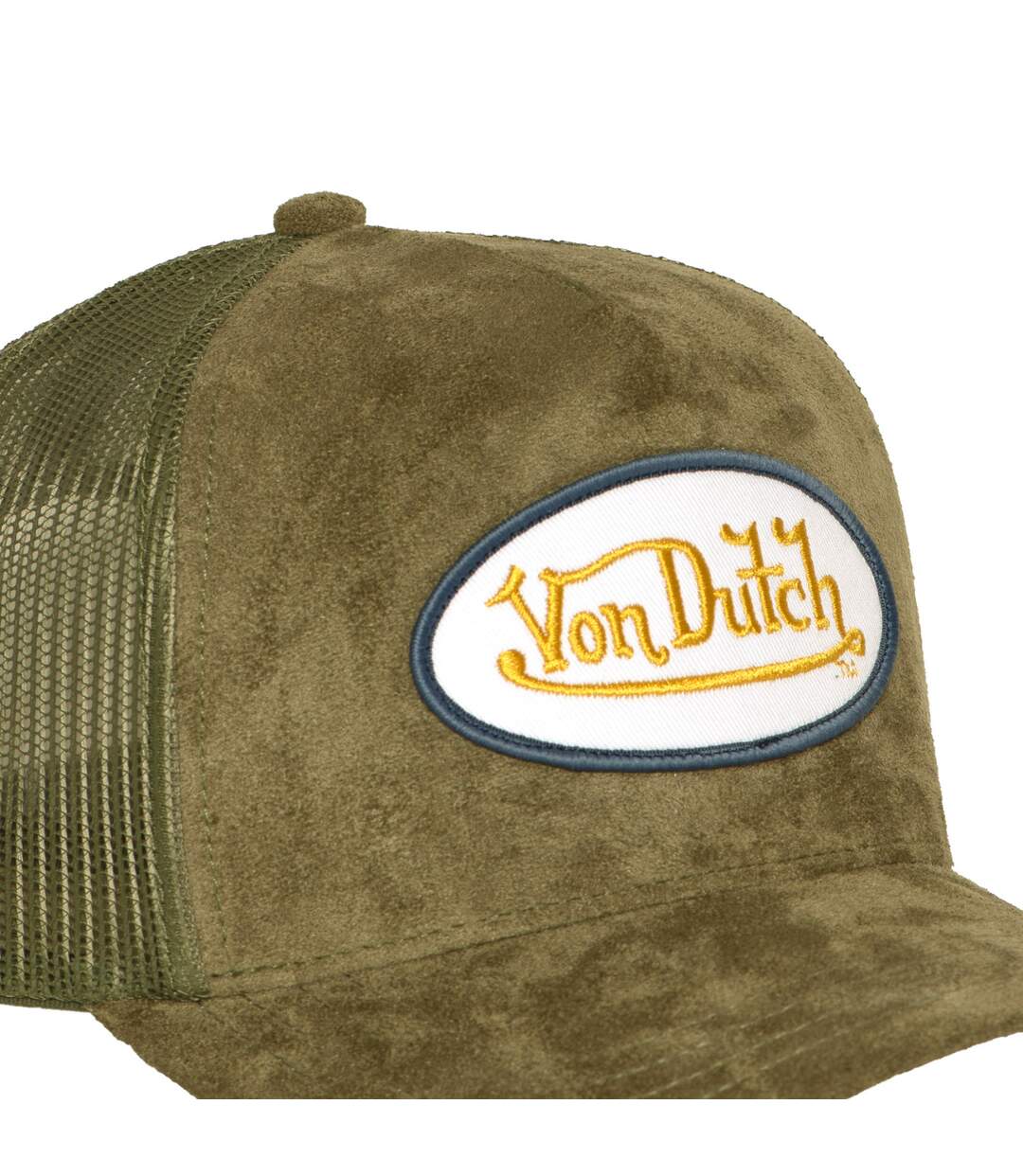 Casquette trucker filet en suédine avec patch Fur Dusty Vondutch-3