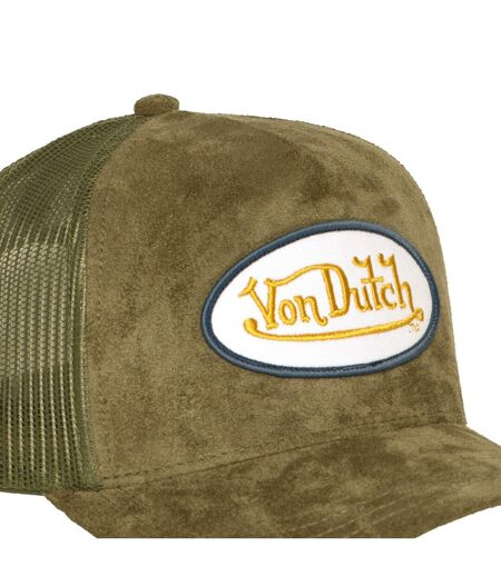 Casquette trucker filet en suédine avec patch Fur Dusty Vondutch